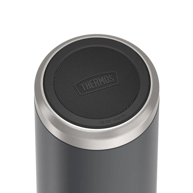 variant:43737225068736 32oz Icon Stainless Steel Water Bottle w/ Screw Top Granite