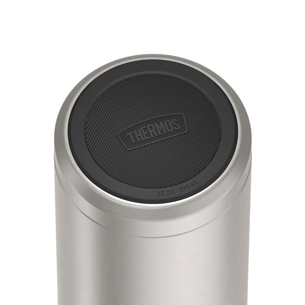 variant:43737225035968 32oz Icon Stainless Steel Water Bottle w/ Screw Top Matte Stainless Steel