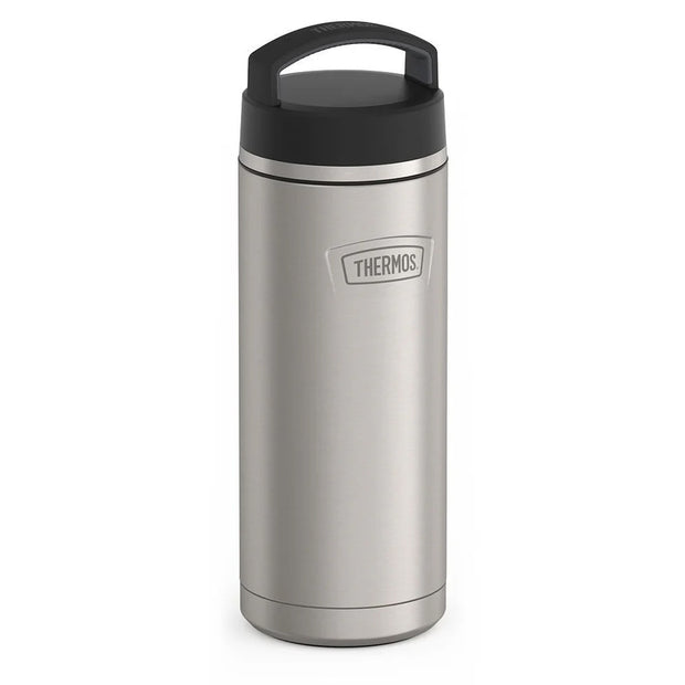 variant:43737225035968 32oz Icon Stainless Steel Water Bottle w/ Screw Top Matte Stainless Steel