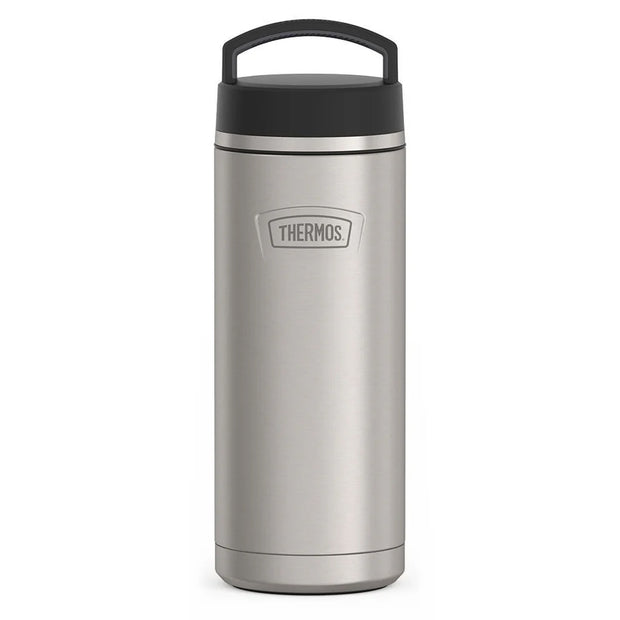 variant:43737225035968 32oz Icon Stainless Steel Water Bottle w/ Screw Top Matte Stainless Steel