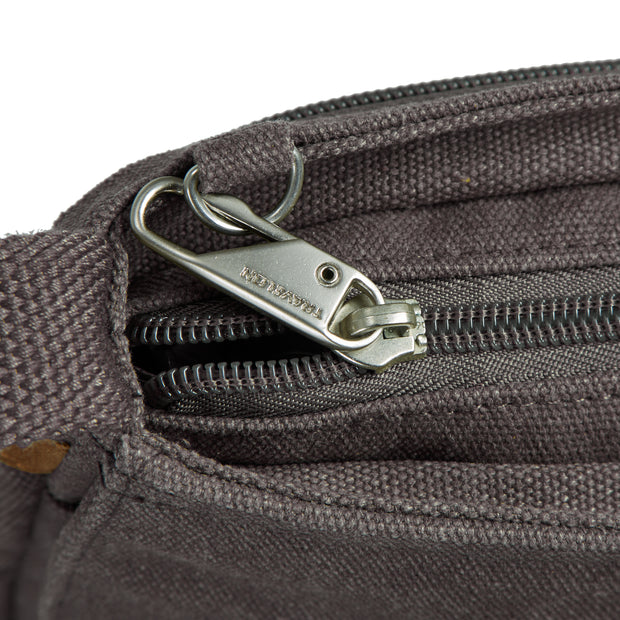 variant:46276754800832 Travelon Heritage Anti-Theft Saddle Crossbody Pewter