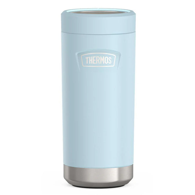 variant:46529110737088 12oz ICON™ SLIM CAN INSULATOR Matte Stainless Glacier