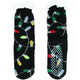 variant:43985681219776 Plush Lining Slipper Socks Green and Navy Light