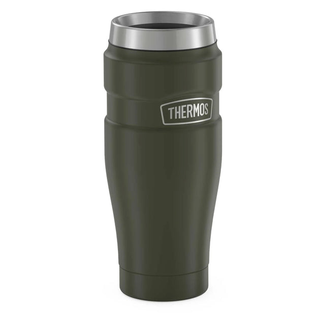 variant:46530430402752 16 oz Stainless Steel  Travel Tumbler Matte Army Green