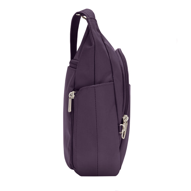 variant:46515121356992 Travelon Anti-Theft Classic Bucket Bag Purple