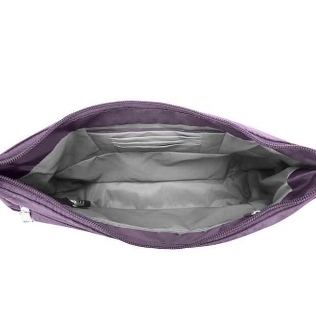 variant:46515121356992 Travelon Anti-Theft Classic Bucket Bag Purple