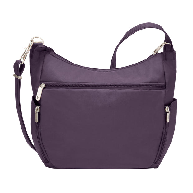 variant:46515121356992 Travelon Anti-Theft Classic Bucket Bag Purple