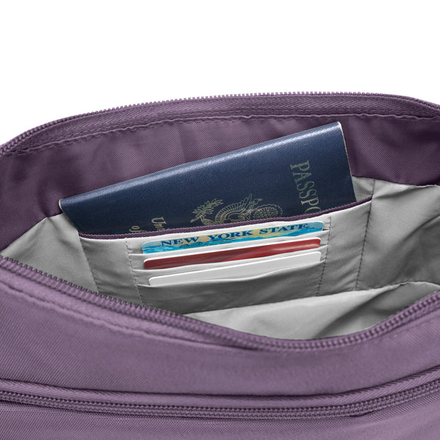 variant:46515121356992 Travelon Anti-Theft Classic Bucket Bag Purple