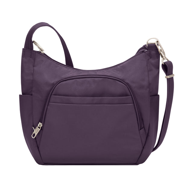 variant:46515121356992 Travelon Anti-Theft Classic Bucket Bag Purple