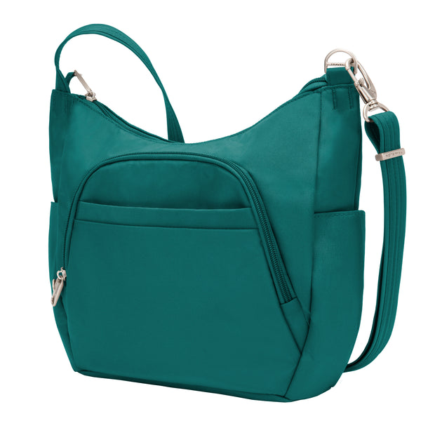variant:46515121291456 Travelon Anti-Theft Classic Bucket Bag Spruce
