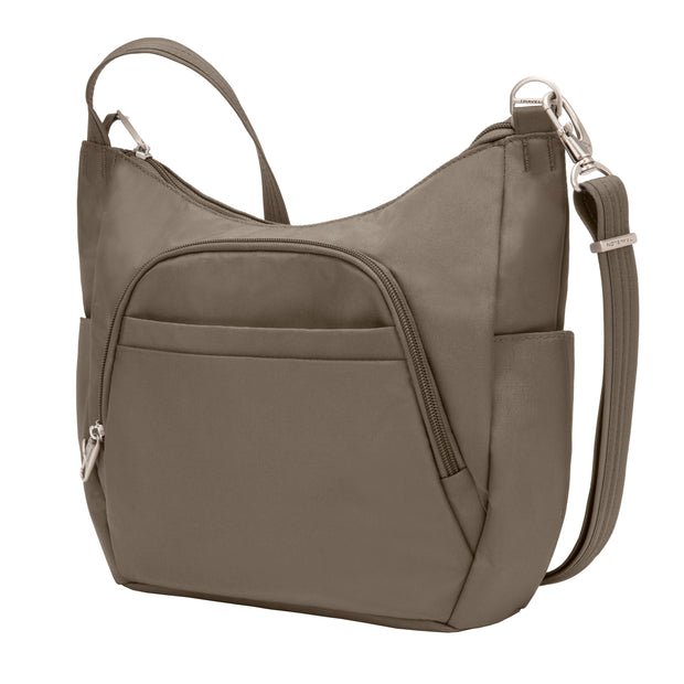 variant:46515121225920 Travelon Anti-Theft Classic Bucket Bag Nutmeg
