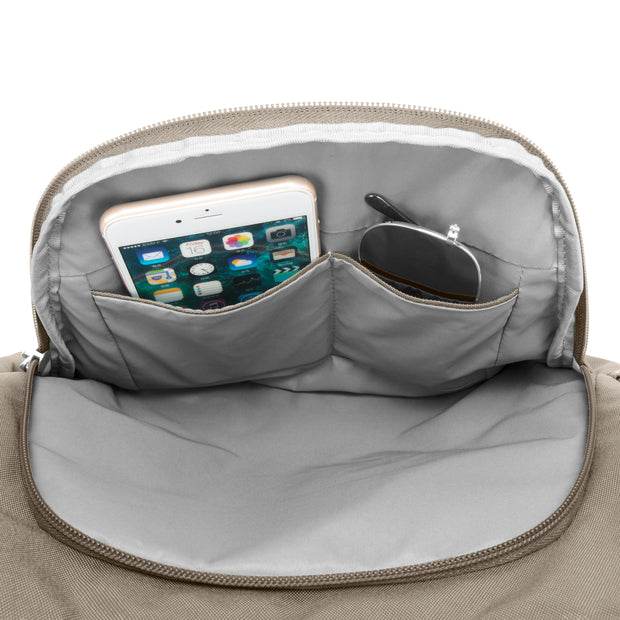 variant:46515121225920 Travelon Anti-Theft Classic Bucket Bag Nutmeg