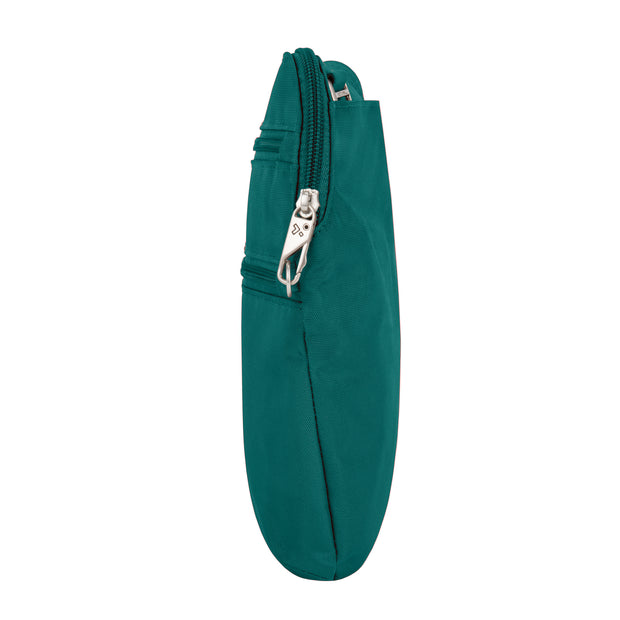 variant:46342240633024 travelon Slim Double Zip Crossbody Spruce