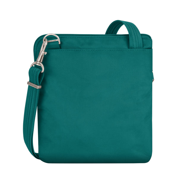 variant:46342240633024 travelon Slim Double Zip Crossbody Spruce