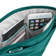 variant:46342240633024 travelon Slim Double Zip Crossbody Spruce