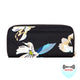 variant:46347162321088 Travelon RFID Blocking Single Zip Wallet Midnight Floral