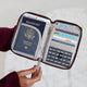 variant:45030406029504 travelon RFID Blocking Passport Zip Wallet Bordeaux 