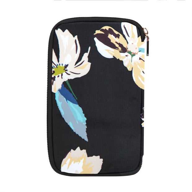 variant:46348636225728 travelon RFID Blocking Family Passport Zip Wallet Midnight Floral