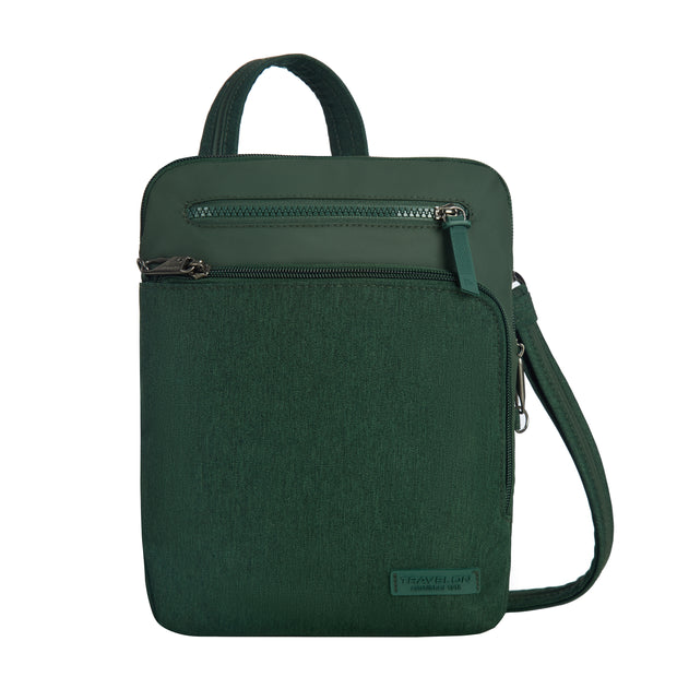 variant:46316776980672 Travelon Metro Anti-Theft Stadium Mini Crossbody Forest Heather