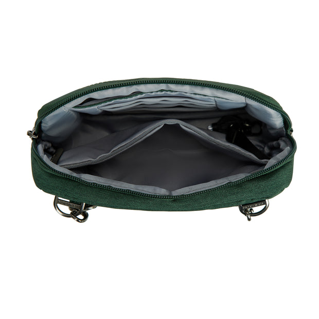 variant:46316577226944 Travelon Anti-Theft Metro Convertible Small Crossbody Forest Heather