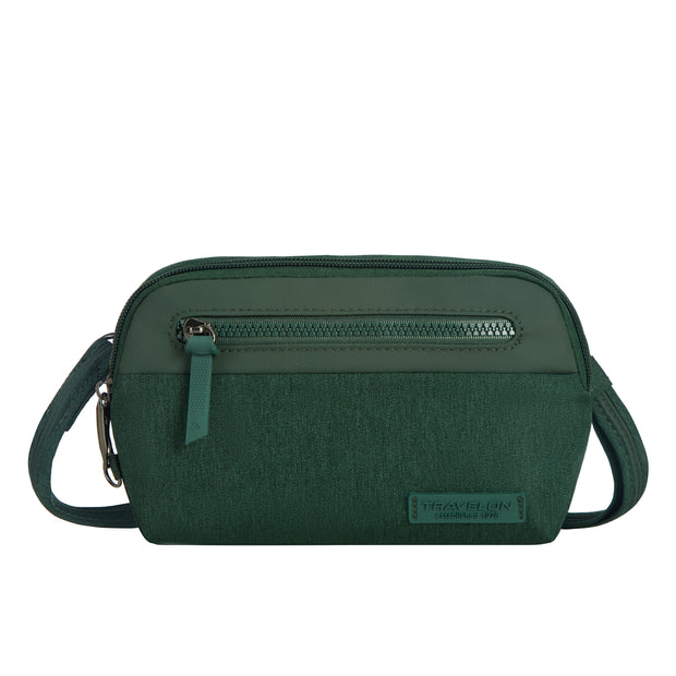 variant:46316577226944 Travelon Anti-Theft Metro Convertible Small Crossbody Forest Heather
