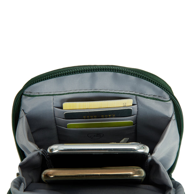 variant:46316776980672 Travelon Metro Anti-Theft Stadium Mini Crossbody Forest Heather