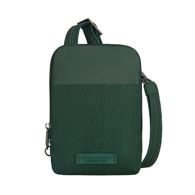 variant:46316776980672 Travelon Metro Anti-Theft Stadium Mini Crossbody Forest Heather
