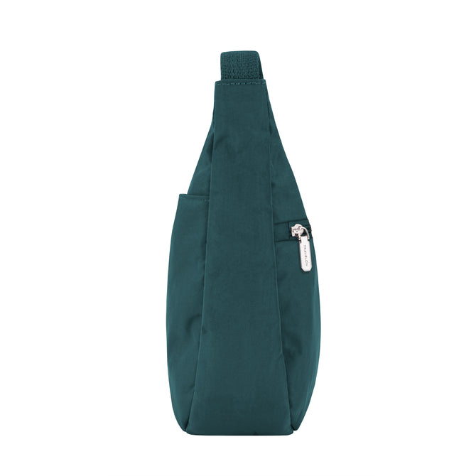 variant:43725653377216 Travelon Anti-Theft Essentials East/West Small Hobo Peacock