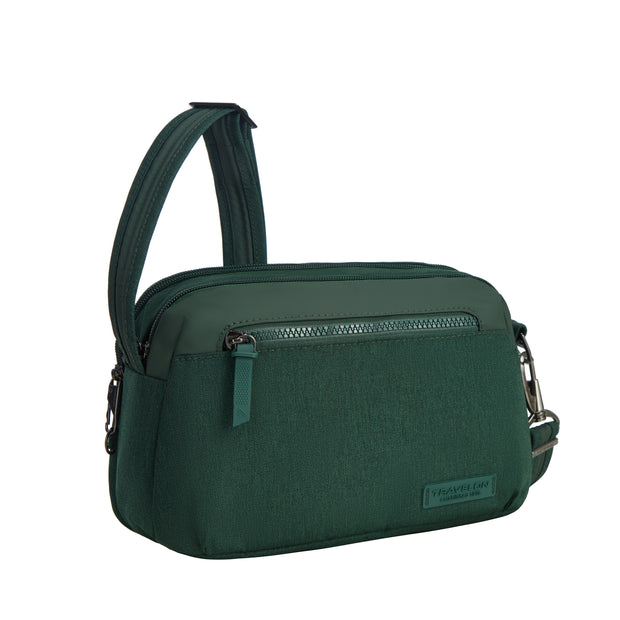 variant:46316885016768 travelon Dome Crossbody Forest Heather