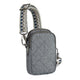 variant:46319321317568 Travelon Boho Anti-Theft 2 Compartment Phone Crossbody Gray Heather