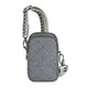 variant:46319321317568 Travelon Boho Anti-Theft 2 Compartment Phone Crossbody Gray Heather