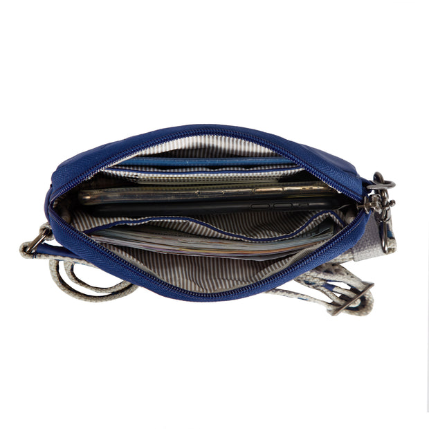 variant:46319533883584 Travelon Boho Anti-Theft Phone Sling Lush Blue