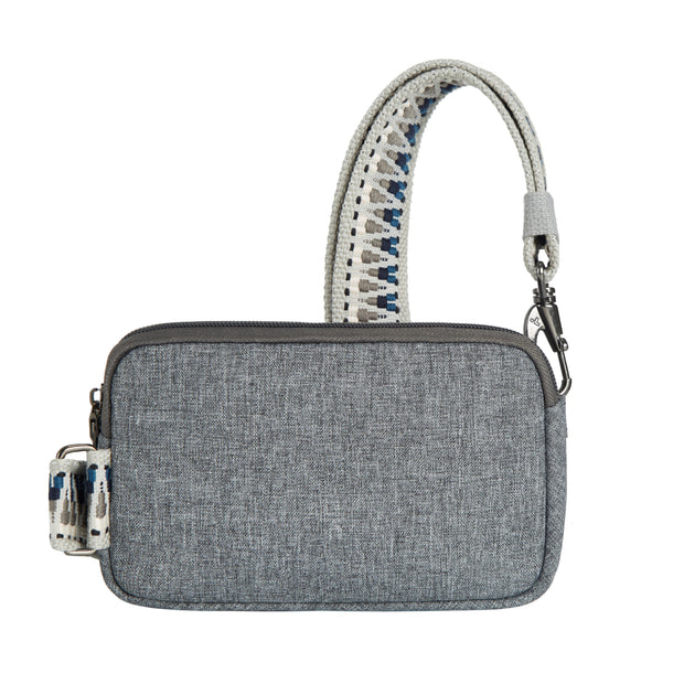 variant:46319533949120 Travelon Boho Anti-Theft Phone Sling Gray Heather