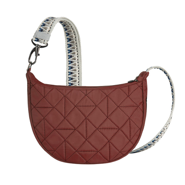 variant:46319877914816 Travelon Boho Anti-Theft Crescent Crossbody Paprika