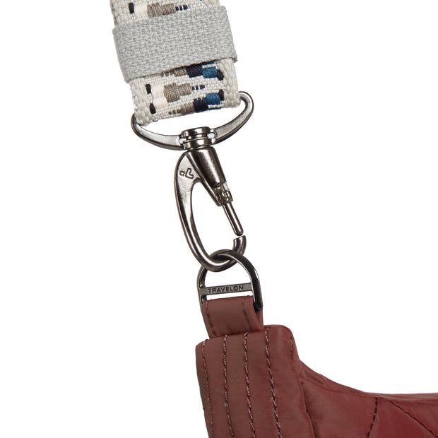 variant:46319877914816 Travelon Boho Anti-Theft Crescent Crossbody Paprika
