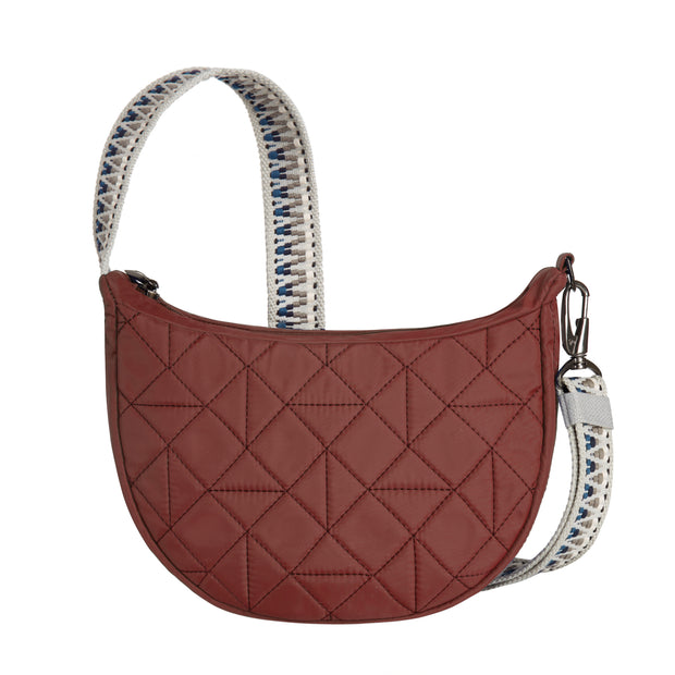 variant:46319877914816 Travelon Boho Anti-Theft Crescent Crossbody Paprika