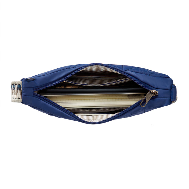 variant:46319877947584 Travelon Boho Anti-Theft Crescent Crossbody Lush Blue