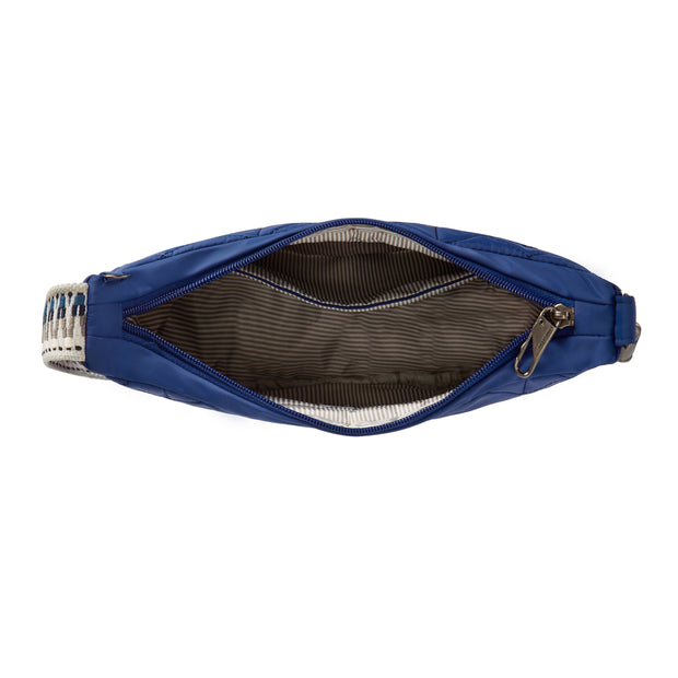 variant:46319877947584 Travelon Boho Anti-Theft Crescent Crossbody Lush Blue