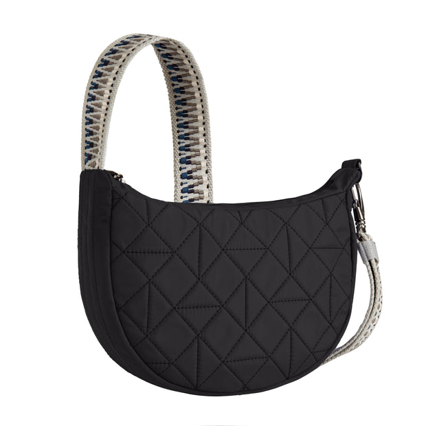 variant:46319877980352 Travelon Boho Anti-Theft Crescent Crossbody Black