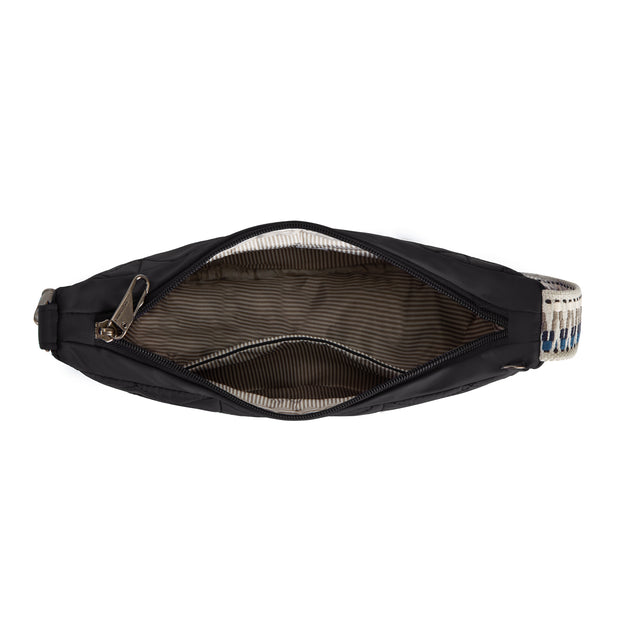 variant:46319877980352 Travelon Boho Anti-Theft Crescent Crossbody Black