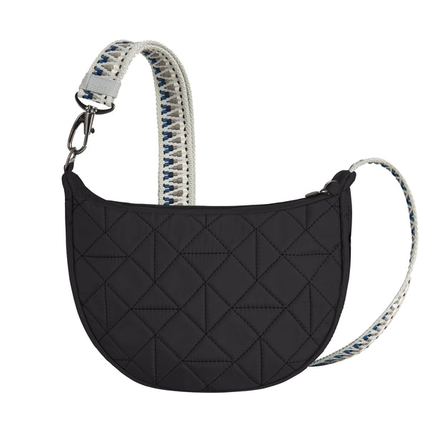 variant:46319877980352 Travelon Boho Anti-Theft Crescent Crossbody Black