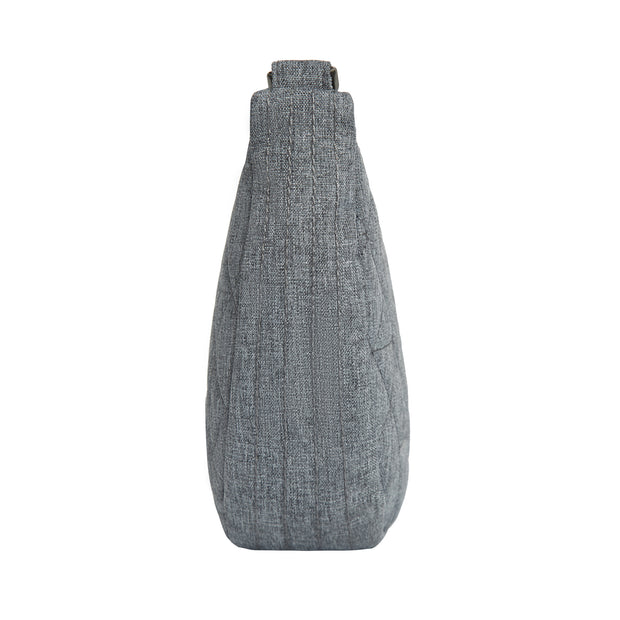variant:46319878013120 Travelon Boho Anti-Theft Crescent Crossbody Gray Heather