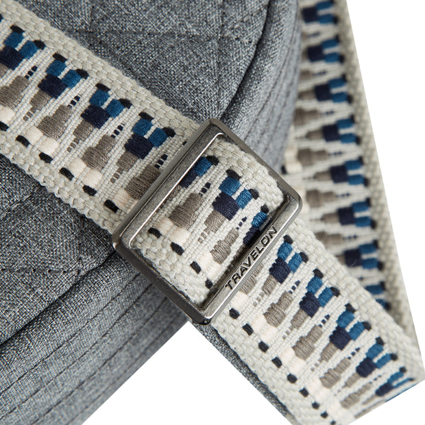 variant:46319878013120 Travelon Boho Anti-Theft Crescent Crossbody Gray Heather