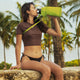 variant:46346661068992 Travelon Pi Gogo Insulated Water Bottle Tote Lime