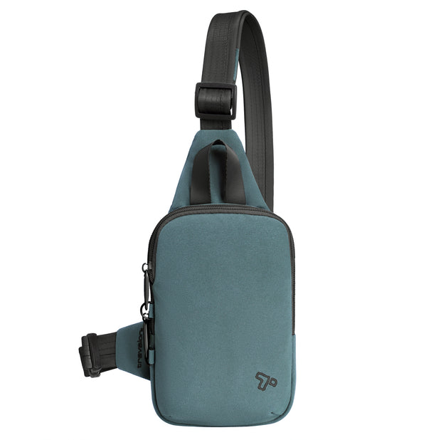 variant:46205325050048 Travelon The Voyages Anti-Theft Compact Sling Slate Blue