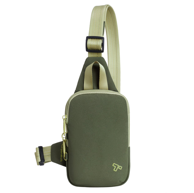 variant:46205346054336 Travelon The Voyages Anti-Theft Compact Sling Olive