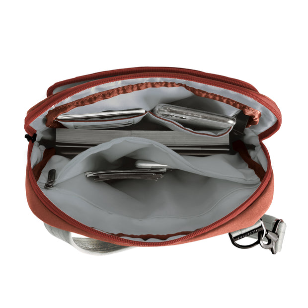 variant:46207564382400 Travelon The Voyages Anti-Theft Slim Bag Terracota