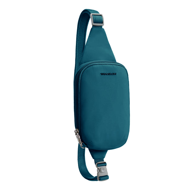 variant:46208435126464 Roam Anti-Theft Compact Sling Travelon Desert Capri Blue