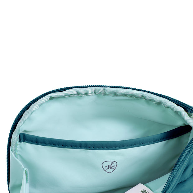 variant:46208435126464 Roam Anti-Theft Compact Sling Travelon Desert Capri Blue