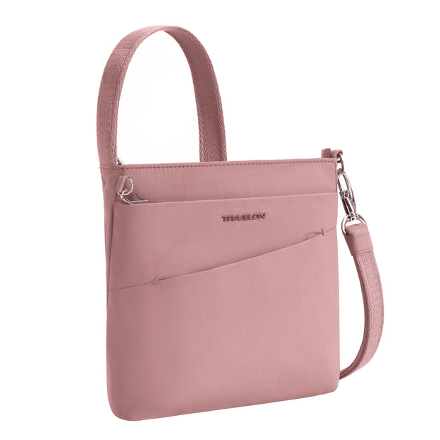 variant:46209755644096 Travelon Roam Anti-Theft Small Crossbody Desert Pink